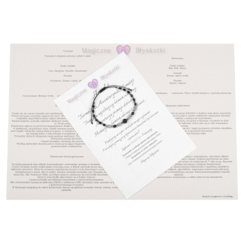 Bransoletka celebrytka czarny TURMALIN AWENTURYN HEMATYT ochrona szczęście